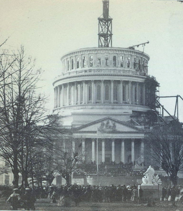 改修中の連邦議会議事堂(1861年)