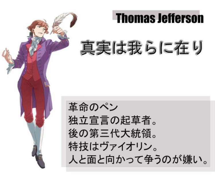 Founding Fathers Illustration　Thomas Jefferson