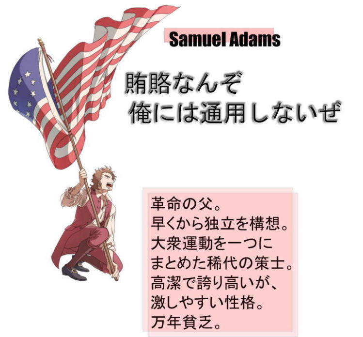 Founding Fathers Illustration　Samuel Adams