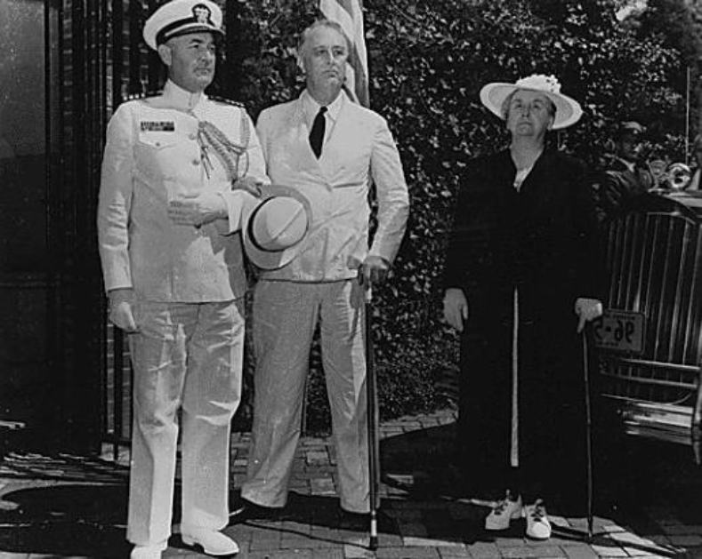 フランクリン・ルーズベルトとウィルヘルミナ女王